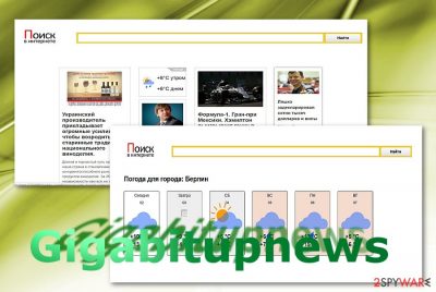 The sample of Gigabitupnews.com site