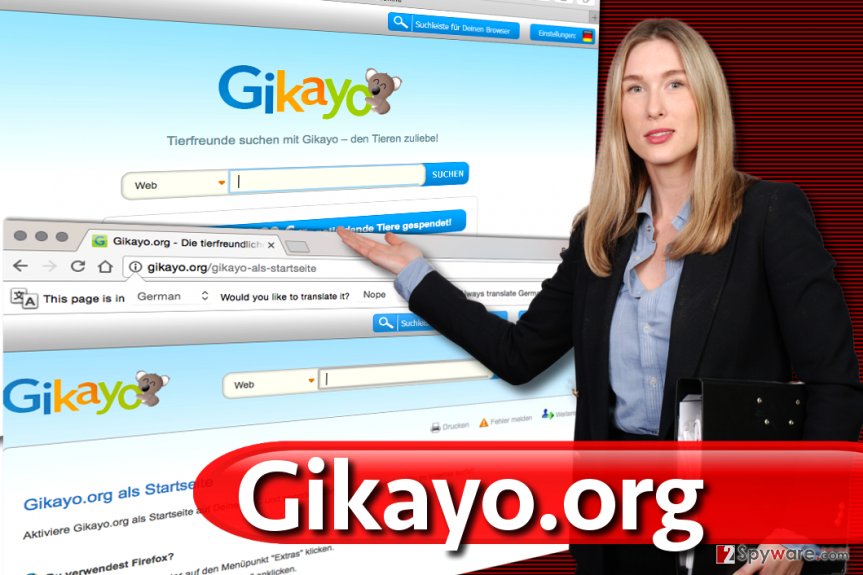 Gikayo.org browser hijacker