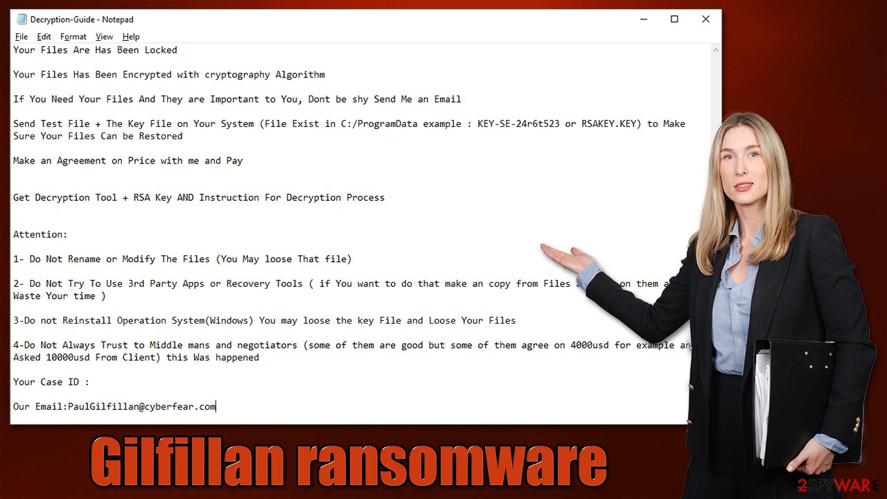 Gilfillan ransomware virus