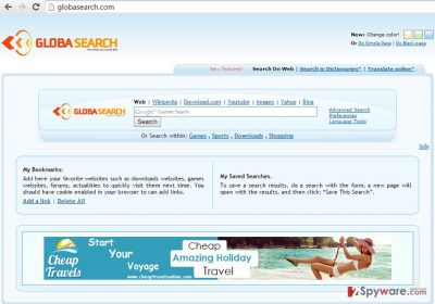 The picture of GlobaSearch hijacker