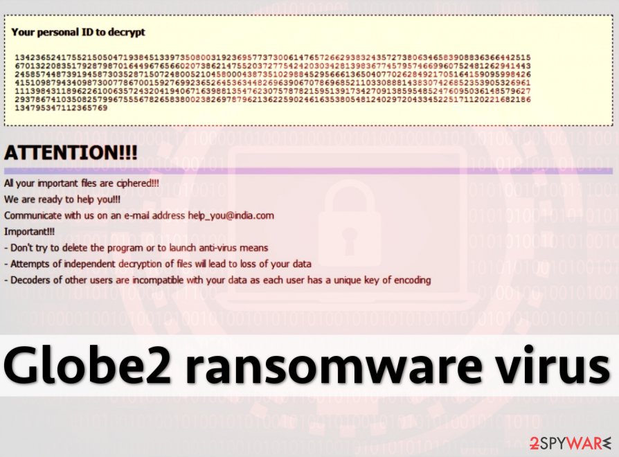 Globe2 ransomware encrypts files using Blowfish cryptography Globe2 ransomware encrypts files using Blowfish cryptography