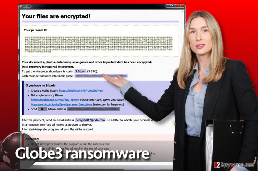 Globe3 ransomware virus Globe3 ransomware virus
