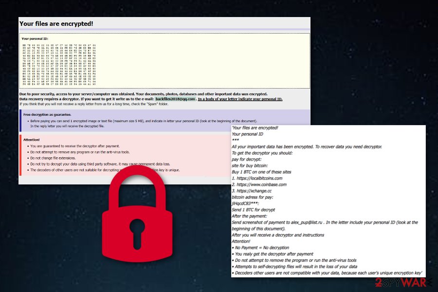 GlobeImposter 2.0 ransomware virus