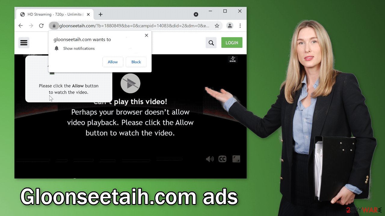 Gloonseetaih.com ads