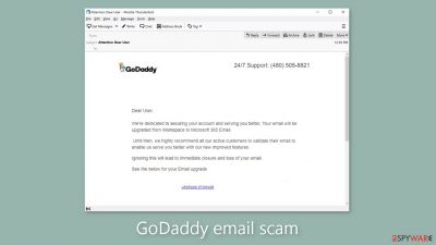 GoDaddy email scam