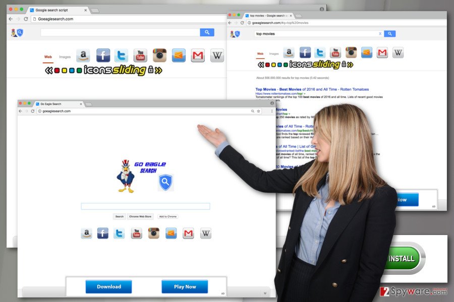 The image of Goeaglesearch.com virus The image of Goeaglesearch.com virus