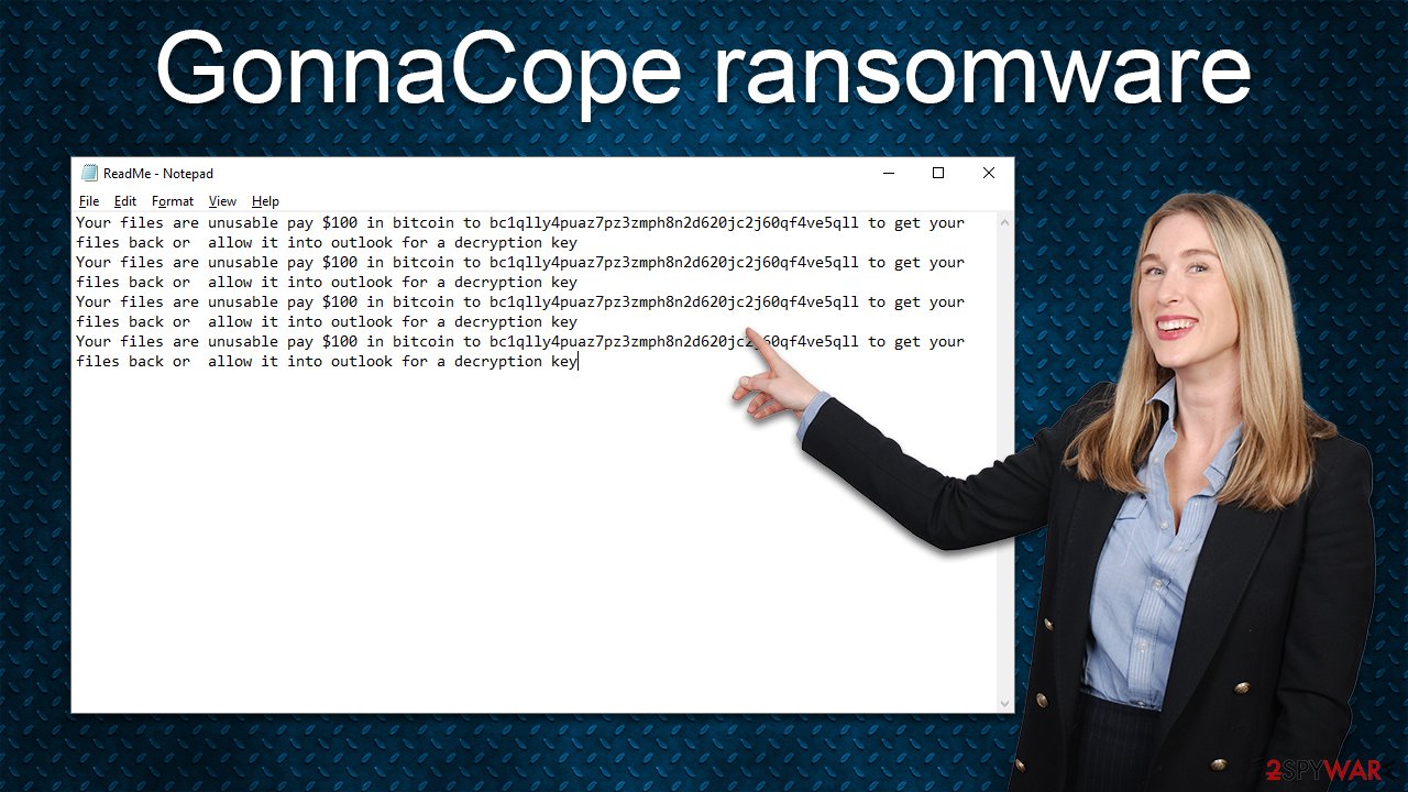 GonnaCope ransomware virus