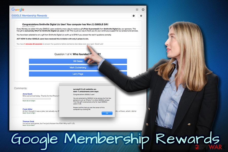 Google Membership Rewards virus