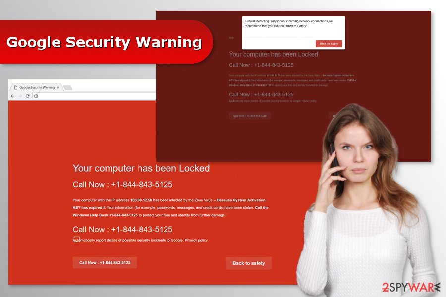  "Google Security Warning" scam 