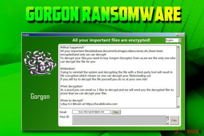 Gorgon ransomware 