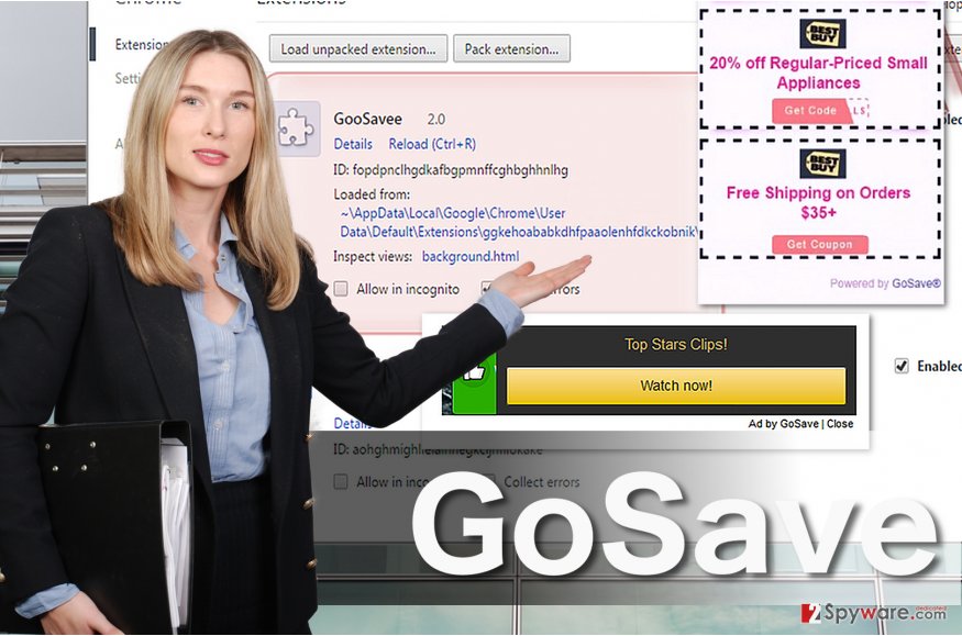 GoSave adware ads illustrated GoSave adware ads illustrated