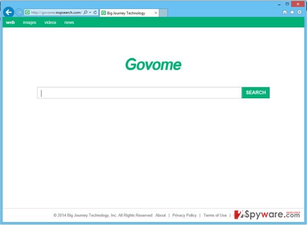 Govome.inspsearch.com virus snapshot Govome.inspsearch.com virus snapshot