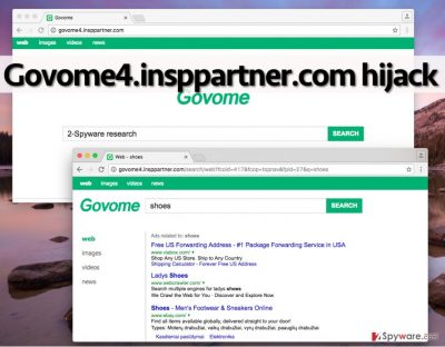 Screenshot of Govome4.insppartner.com virus