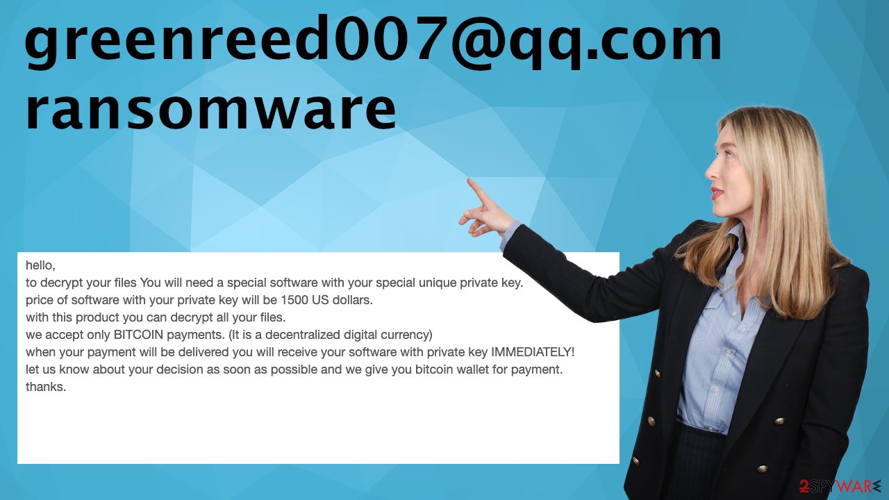 greenreed007@qq.com ransomware virus