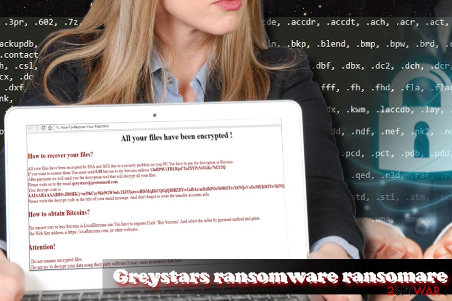 Greystars crypto-ransomware virus
