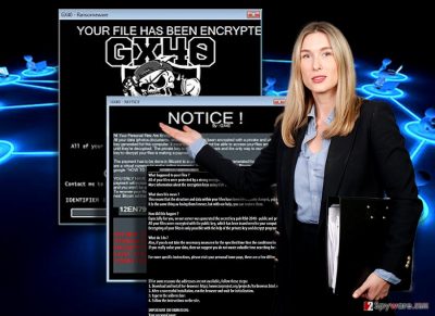 The image illustrating Gx40 ransomware