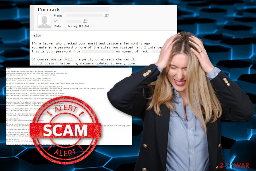 Hacker who cracked your email scam virus