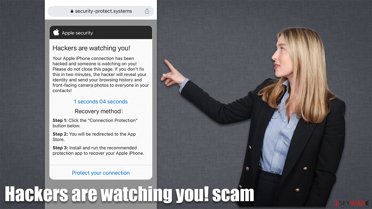 Hackers are watching you! scam