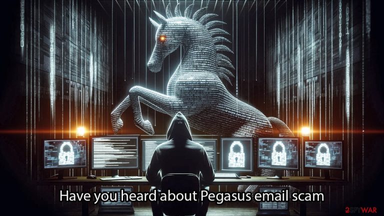 "Have you heard about Pegasus" scam
