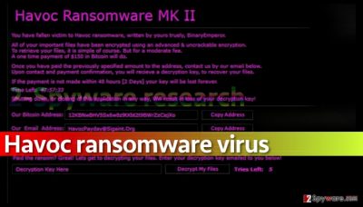 Picture of Havoc ransomware note