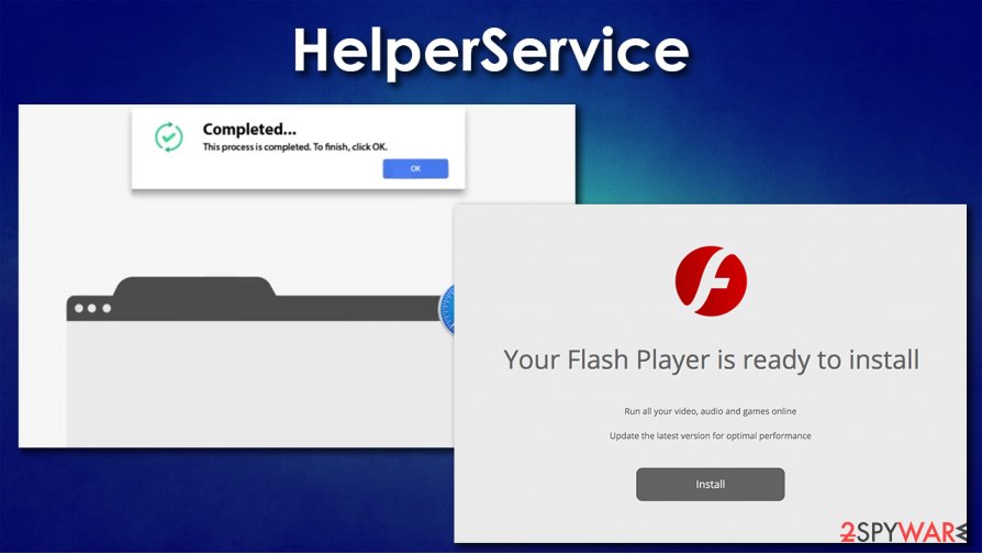 HelperService adware distribution
