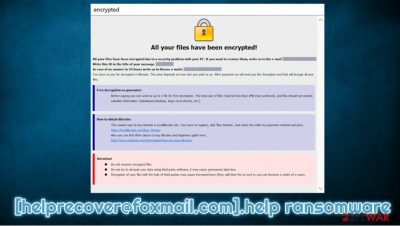 [helprecover@foxmail.com].help ransomware