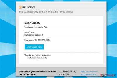 Here Is Your Fax Email virus image