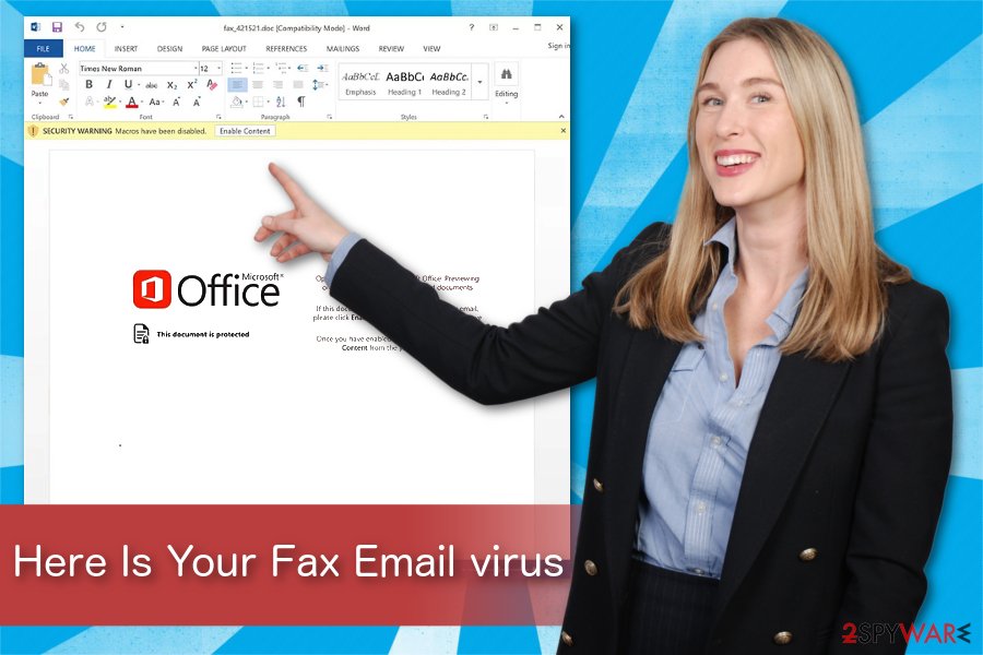 Here Is Your Fax Email virus illustration