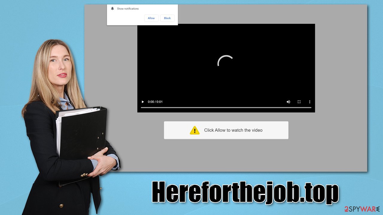 Hereforthejob.top virus