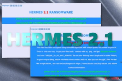 The ransom note by Hermes 2.1 ransomware