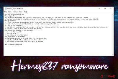 Hermes837 ransomware