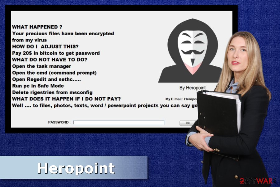 Example of Heropoint ransomware