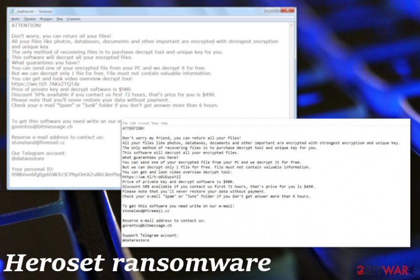 Heroset ransomware virus