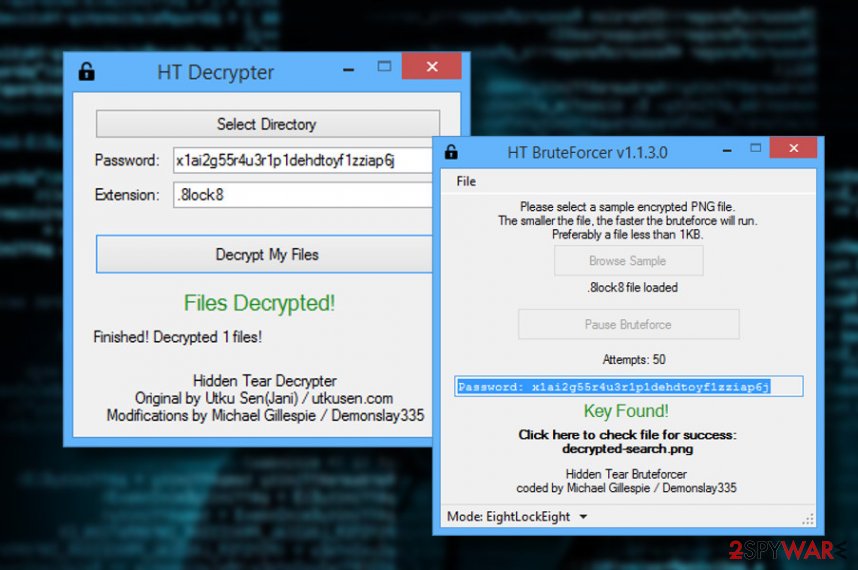 HiddenTear ransomware decryptor