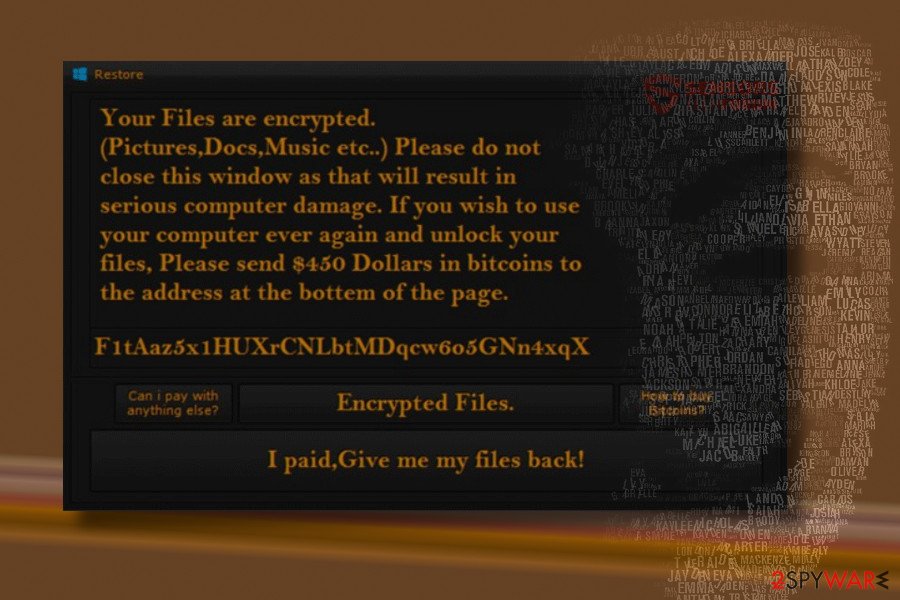 HiddenTear Restore ransomware version
