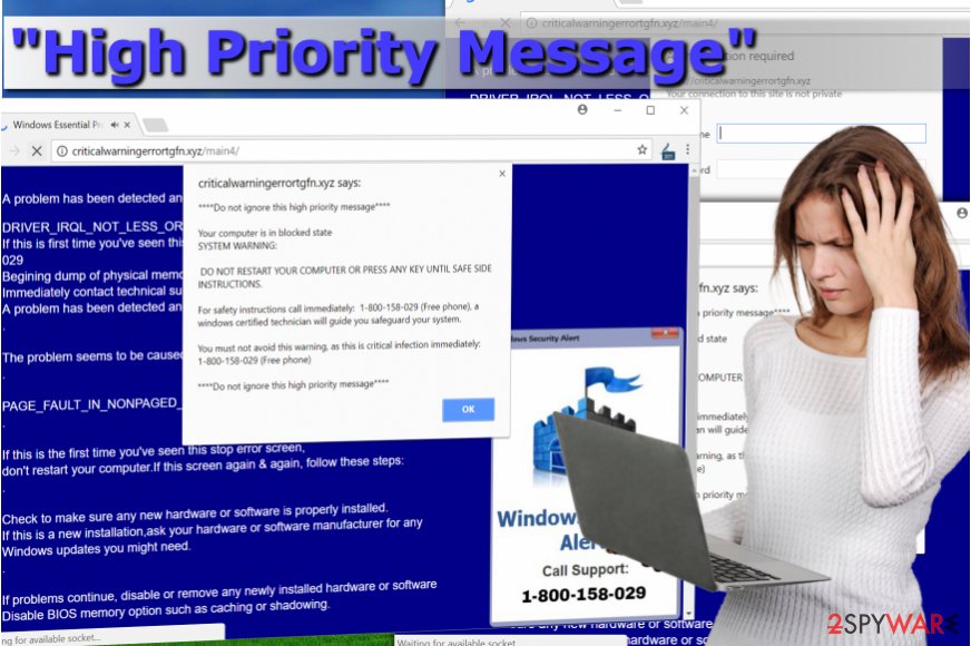 "High Priority Message" scam