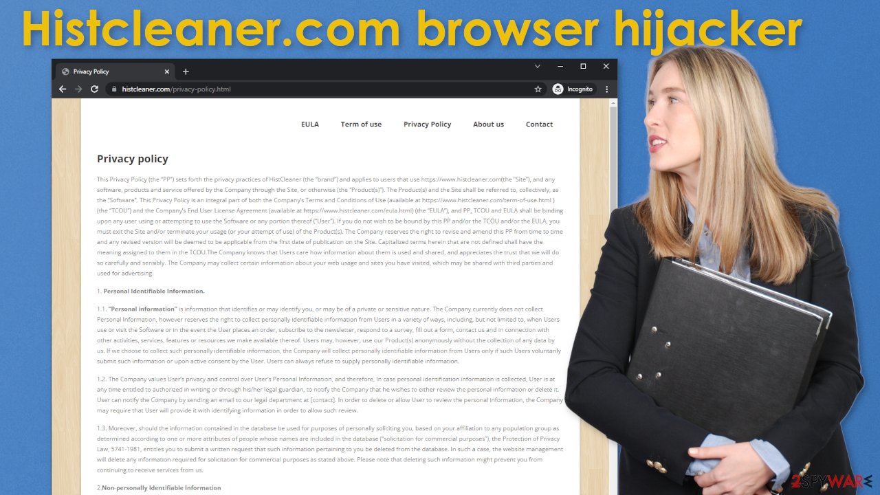 Histcleaner.com browser hijacker