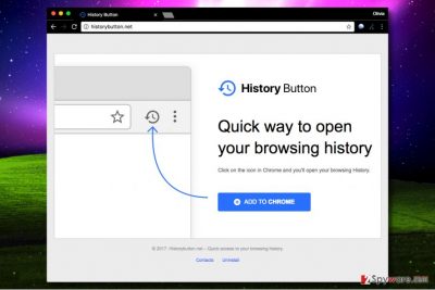 History Button virus