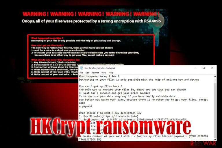 HKCrypt ransomware