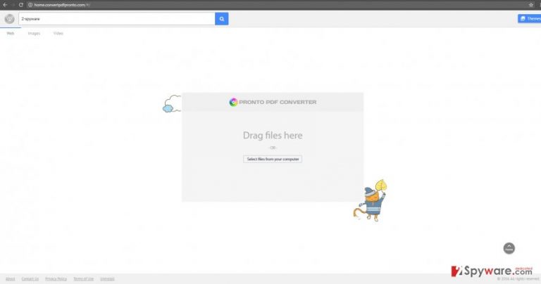 The screenshot of home.convertpdfpronto.com