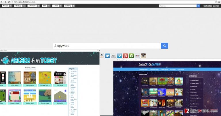 The example of home.galacticagames.com