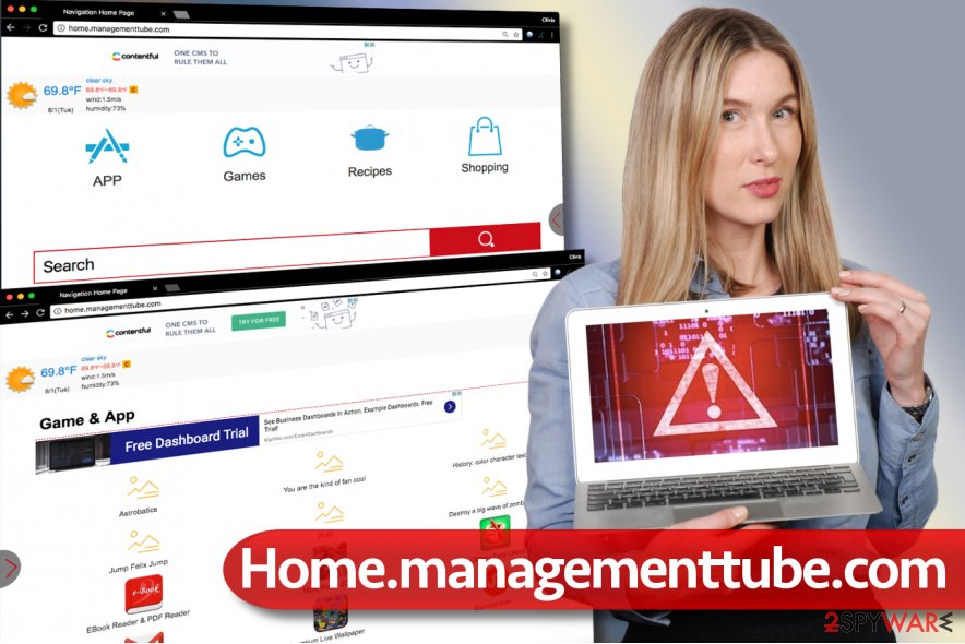 Home.managementtube.com potentially unwanted program