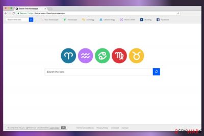 Screenshot of Home.searchfreehoroscope.com homepage