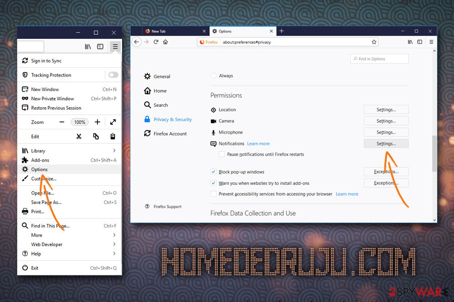 Homededruju.com stop notifications