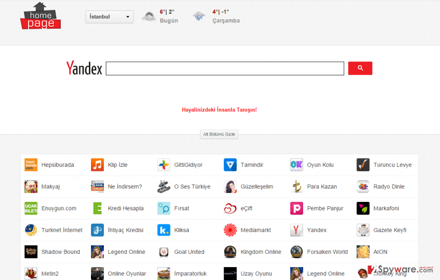 Homepage.com.tr hijack snapshot Homepage.com.tr hijack snapshot