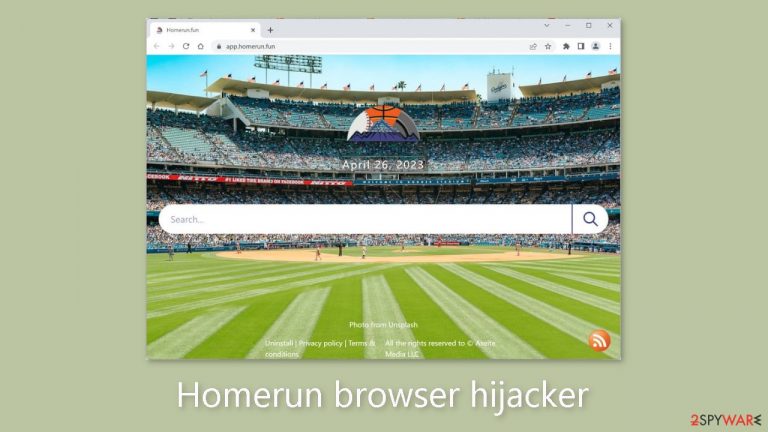 Homerun browser hijacker