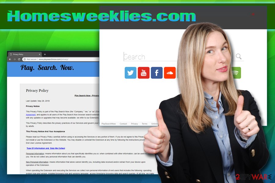 Homesweeklies.com virus