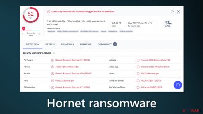 Hornet ransomware