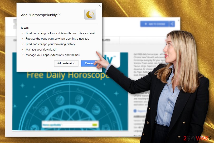 The screenshot of HoroscopeBuddy plug-in