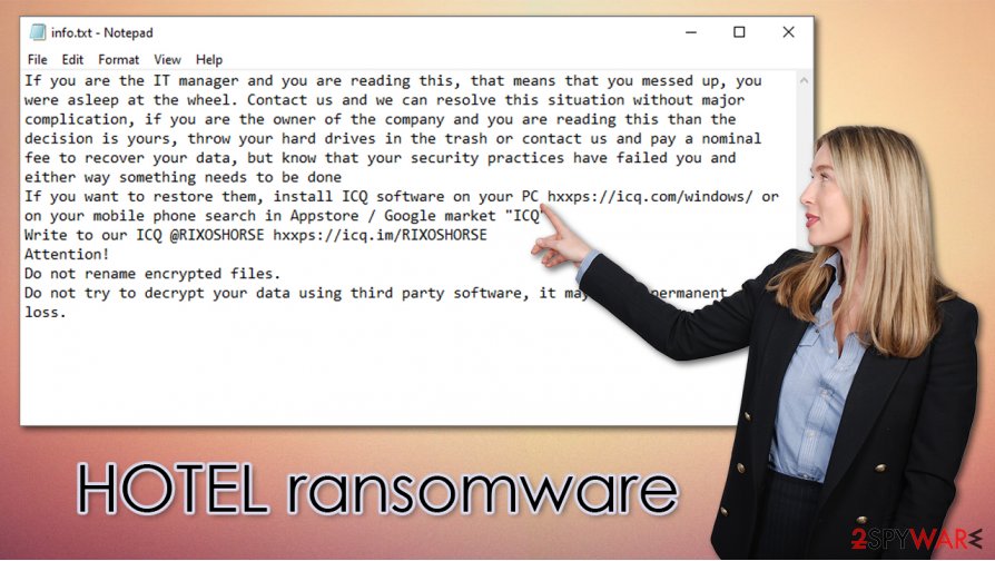 HOTEL ransomware virus